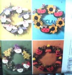 4989 SPRING, SUMMER, FALL, WINTER 20''  WREATHS PATTERN